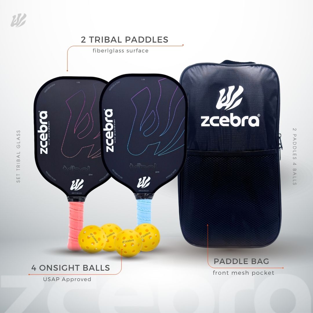 Pickleball Set 2 Paddles 2 Balls