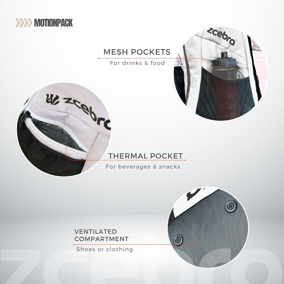 ZCEBRA MotionPack Backpack - White
