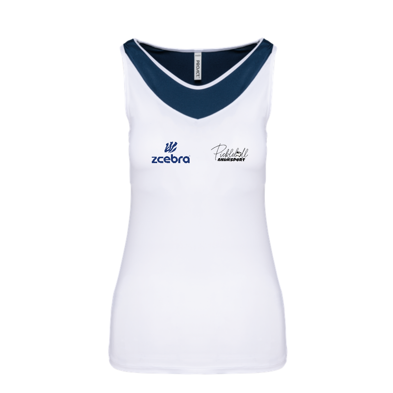 Two-Tone Sleeveless T-Shirt
