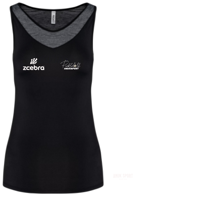 Two-Tone Sleeveless T-Shirt